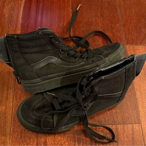 Vans Kids Black High-Top Sneakers